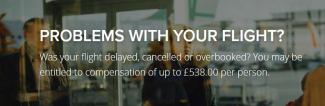 Flight compensation for cancelled delayed overbooked flights
